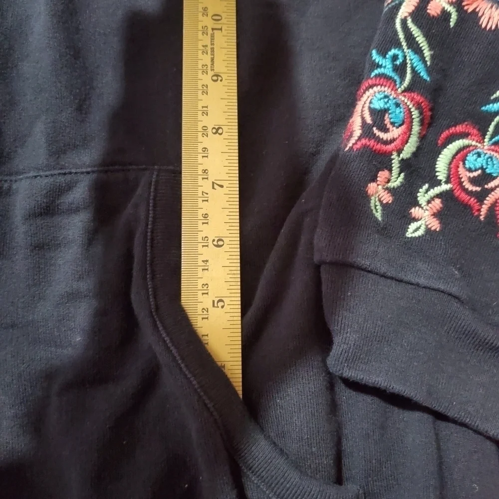 Forever 21 Colorful embroidered Flowers Floral Mesh Embroidery Zip Up Jacket - Picture 6 of 6